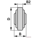 Alsó függesztőkar vég DN-37mm