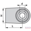 Alsó függesztőkar vég DN-28mm
