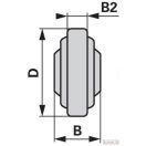 Alsó függesztőkar vég DN-28mm