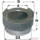 Rugócsapszeg persely hegeszthető 24x48x44-26