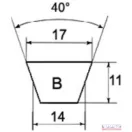 Ékszíj 17x 925 Li Optibelt