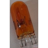 Izzó 12V  5W Üveg sárga