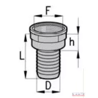 Armatúra 1/2" DN-19 műanyagból