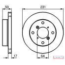 Féktárcsa DN-231x17/50 A.Z. Meisterteile