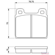 Fékbetét OPEL CORSA (utángyártott) 