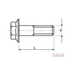 Csavar  12x 40 HTLF, RM, Peremes