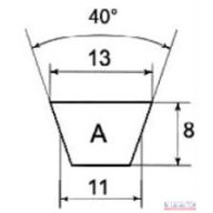 Ékszíj 13x1676 Li Continental