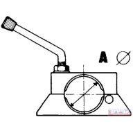 Támasztókerék tartó DN-48