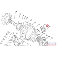 MTZ bolygófogaskerék egyeneshíd Z23
