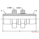 Közcsavar  16x1,5 szerelőfalas