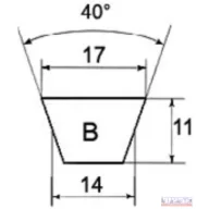 Ékszíj 17x 725 Li SAVA/M-BELT