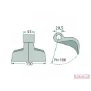 Szárzúzó kalapács 150x55xDN-20,5