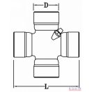 Kardánkereszt 36x106