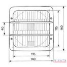 Fényszóró beépíthető 140x140 