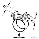 Bilincs üzemanyagtömlőhöz 12-14 SL