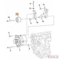 JCB  TM180 Hoszbordás szíj feszítő 
