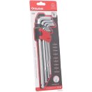 Imbuszkulcs készlet  9 részes (1,5-10) hosszított