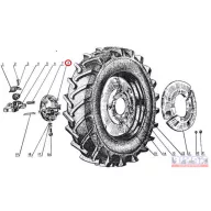 MTZ hátsókerék tőcsavar 22x1,5x 62