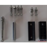 Kertészeti talicska kerék tengely