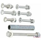 Kertészeti talicska kerék tengely