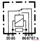 Relé 24V 7 lábú (30A) Hella