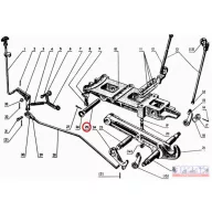 MTZ vonóhorog csap kpl.. 28x150mm