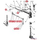 MTZ kormány összekötő komplett 330mm