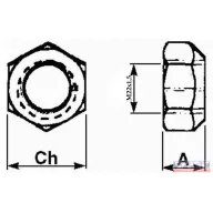 MTZ hátsókerék anya 22x1,5 kúpos