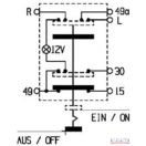 Vészvillogó nyomógomb kapcsoló (ER191579, VA191579)