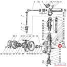 MTZ reduktorhüvely biztosítás stift 14X30