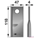 Kaszapenge 118x47x4 DN-19 jobb