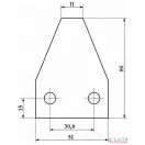 Kaszapenge alternáló 51x80x2,5 alul recézett