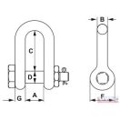 Emelő kengyel DN-10 csapos (1to)