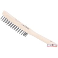 Drótkefe fa nyelű 5 soros