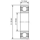 6000 2RS (10x26x8) FAG csapágy