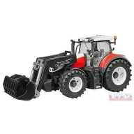 Steyr 6300 Terrus CVT homlokrakodóval Bruder 