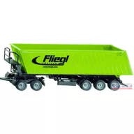   Claas Axion 850 homlokrakodós traktor billenős Fliegl pótkocsival Siku 