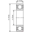 6005 2RS (25x47x12) KOYO csapágy