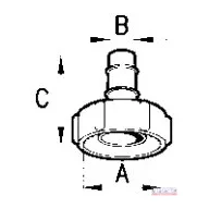 Armatúra 1" DN-20 műanyagból