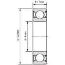  608 2RS (8x22x7) csapágy