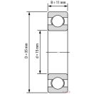 6202 2RS (15x35x11) csapágy