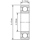 6204 2RS (20x47x14) FAG csapágy