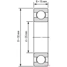 6205 2RS/C3 (25x52x15) FAG csapágy