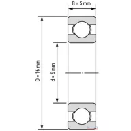  625 2RS (5x16x5) SKF csapágy