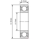  629 ZZ (9x26x8) SKF csapágy