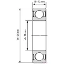 63000 2RS (10x26x12) SKF csapágy