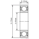 63009 2RS (45x75x23) SKF csapágy