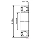 63010 2RS (50x80x23) SKF csapágy