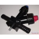 Permetező szórófej csőcsonkos