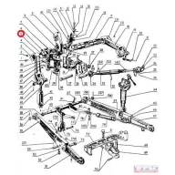 MTZ emelőtengely persely (60x70x60)
